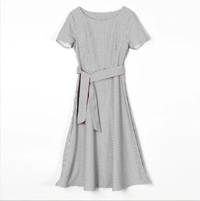 2017 Summer Dress Polka Dot Vintage Dress Short Sleeve Sexy Women Midi Dress Casual Party Dresses Vestidos Plus Size GV173