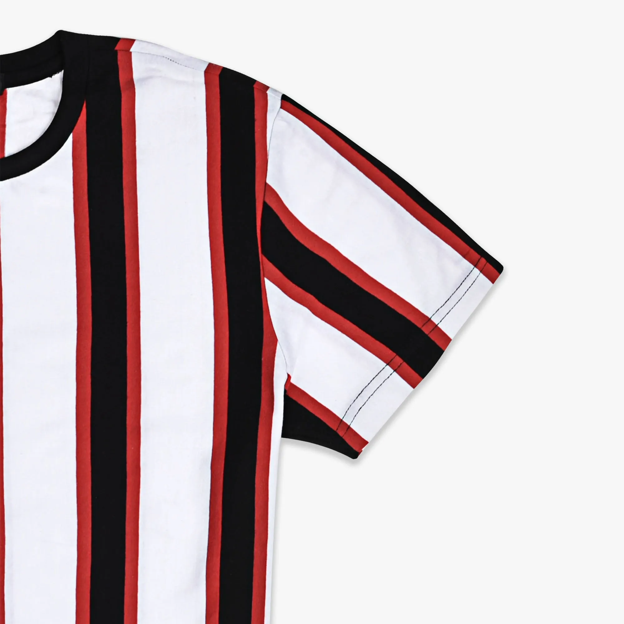 FE - Men 'Red&Black' Anticipation Stripes T-Shirt FE995