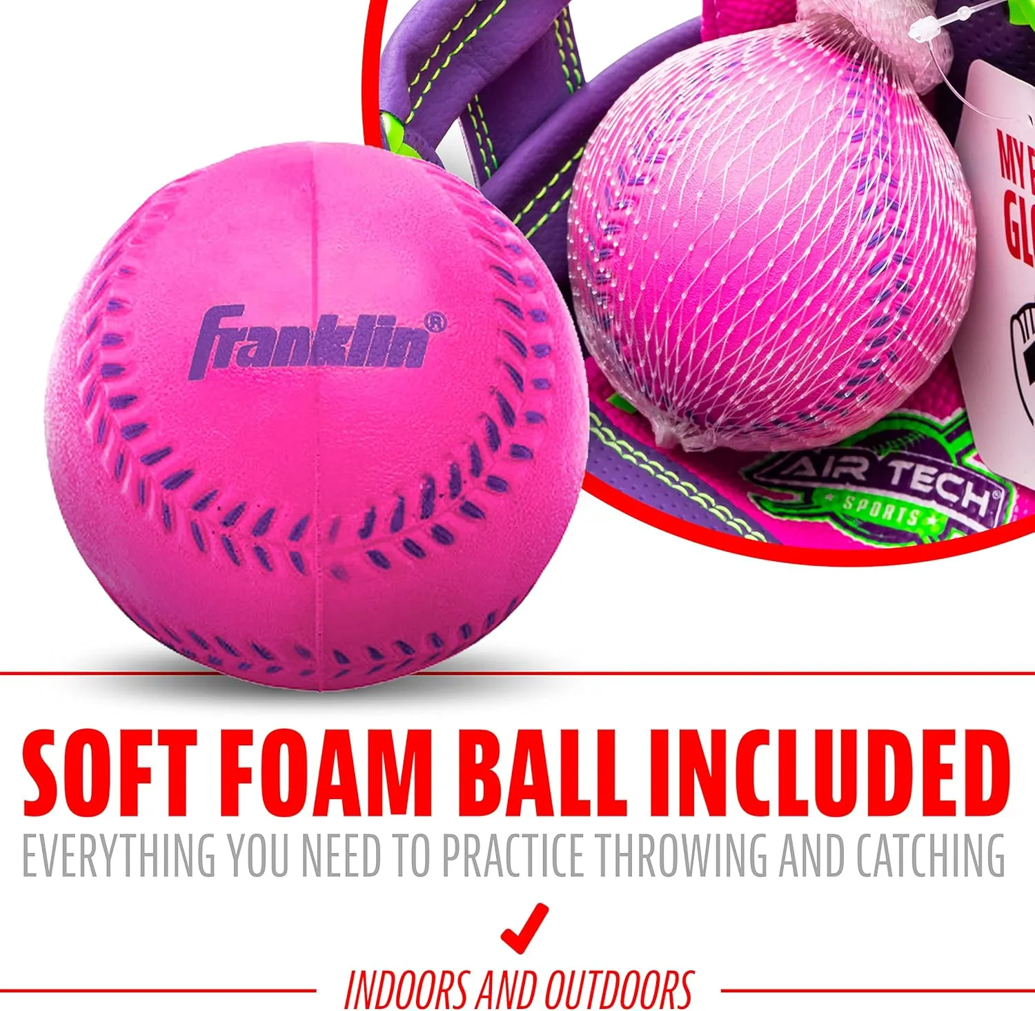 Franklin Sports Air Tech Adapt Series 8.5" Teeball Glove: Right Handed Thrower