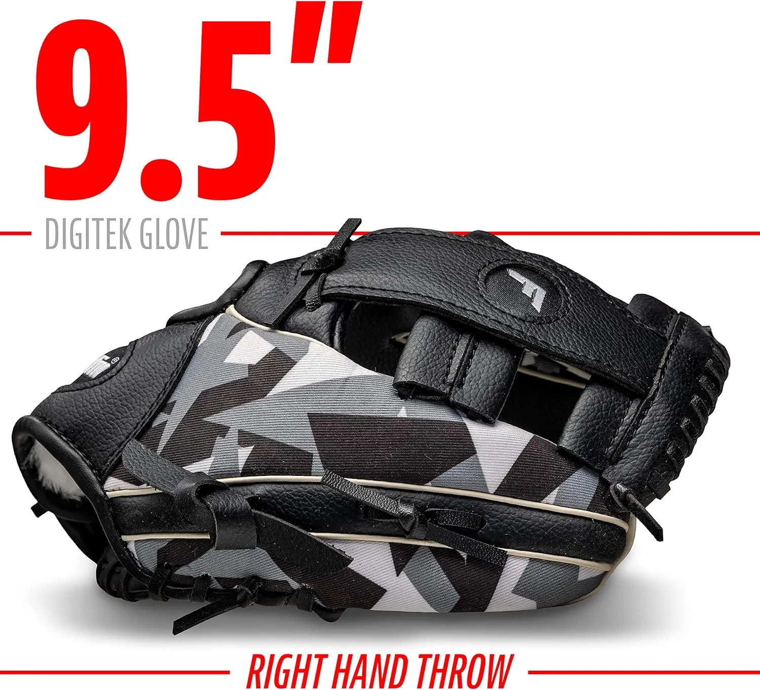 Franklin Sports Kids Baseball Gloves - RTP Youth Teeball Glove Ball Set - Boys Girls Teeball Mitt Set - Kids Toddlers - 9.5"