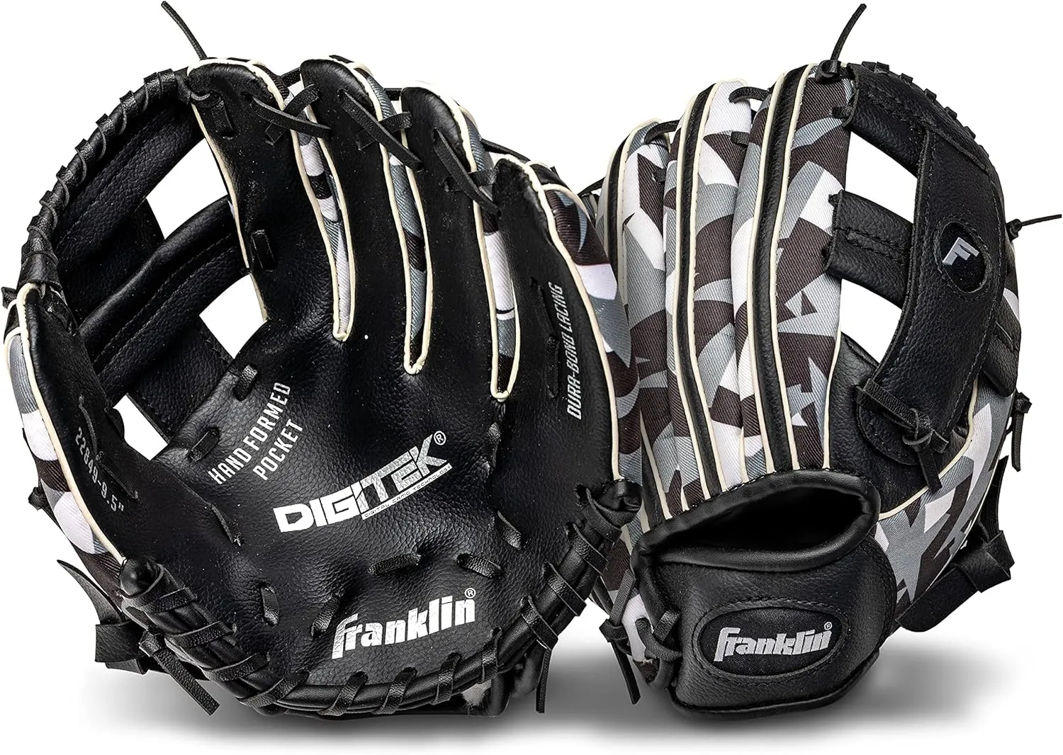 Franklin Sports Kids Baseball Gloves - RTP Youth Teeball Glove Ball Set - Boys Girls Teeball Mitt Set - Kids Toddlers - 9.5"