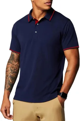 Golf Polo Shirts for Men Short Sleeve Quick Dry Performance Moisture Wicking