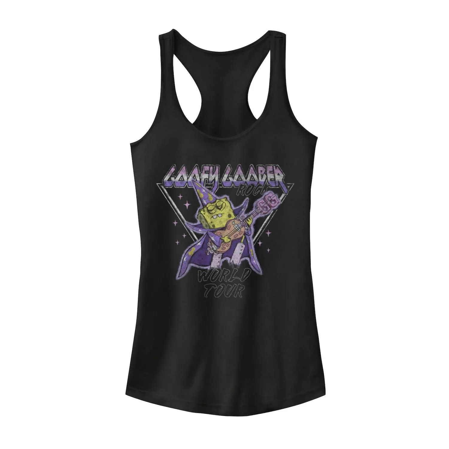 Goofy Goober Rock World Tour Junior Graphic Tank Top Nickelodeon Sponge  Bob Square  Pants Nickelodeon