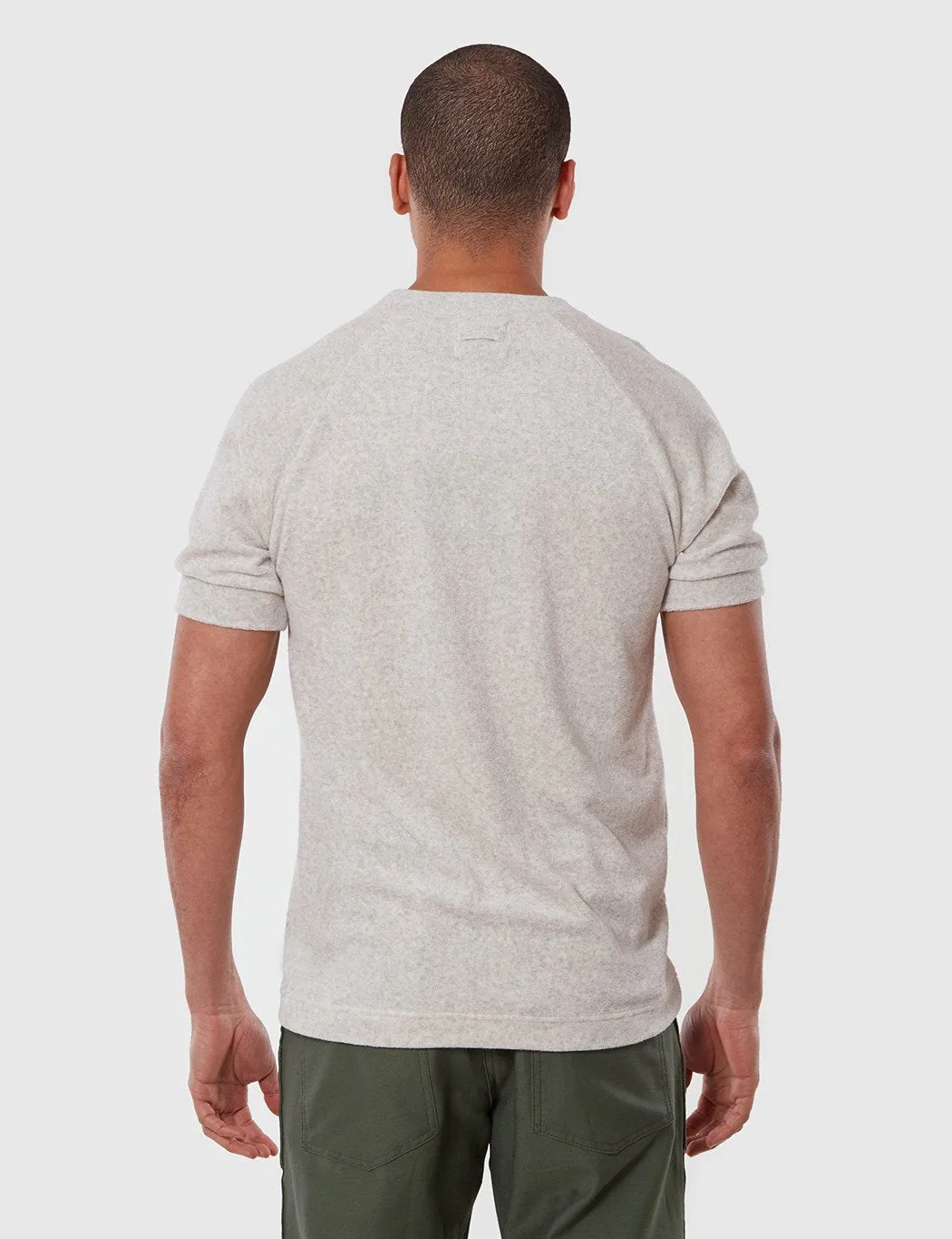 La Paz Ferrao Raglan Sleeve Toweling T-Shirt - Grey