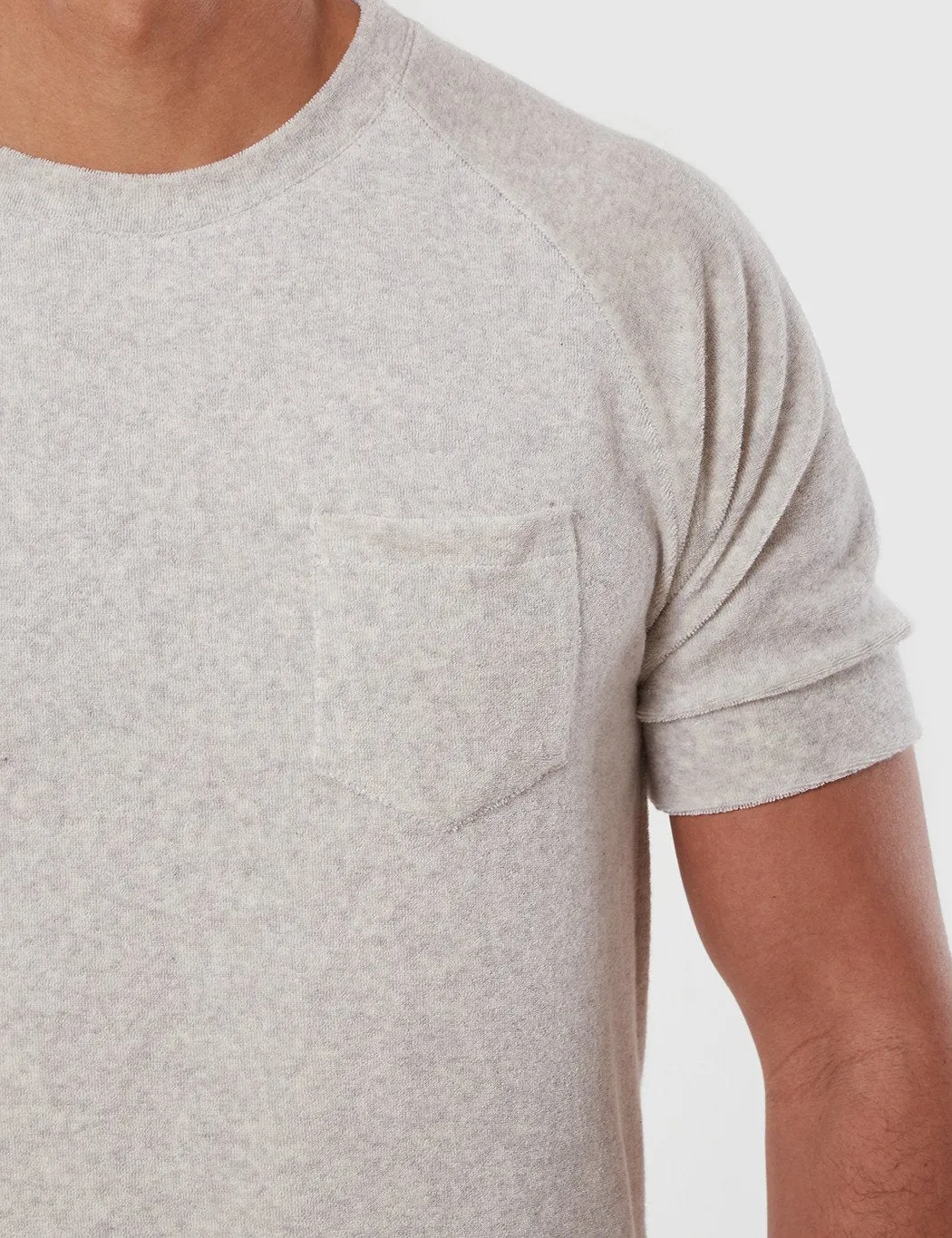 La Paz Ferrao Raglan Sleeve Toweling T-Shirt - Grey