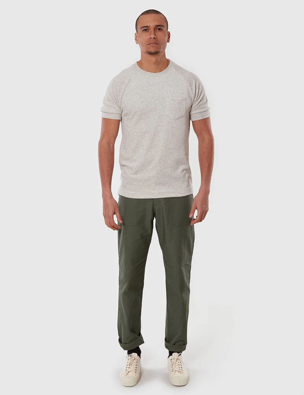 La Paz Ferrao Raglan Sleeve Toweling T-Shirt - Grey