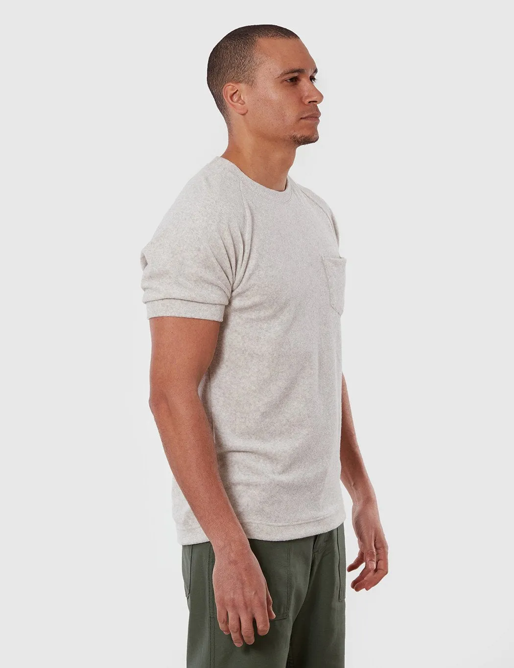 La Paz Ferrao Raglan Sleeve Toweling T-Shirt - Grey