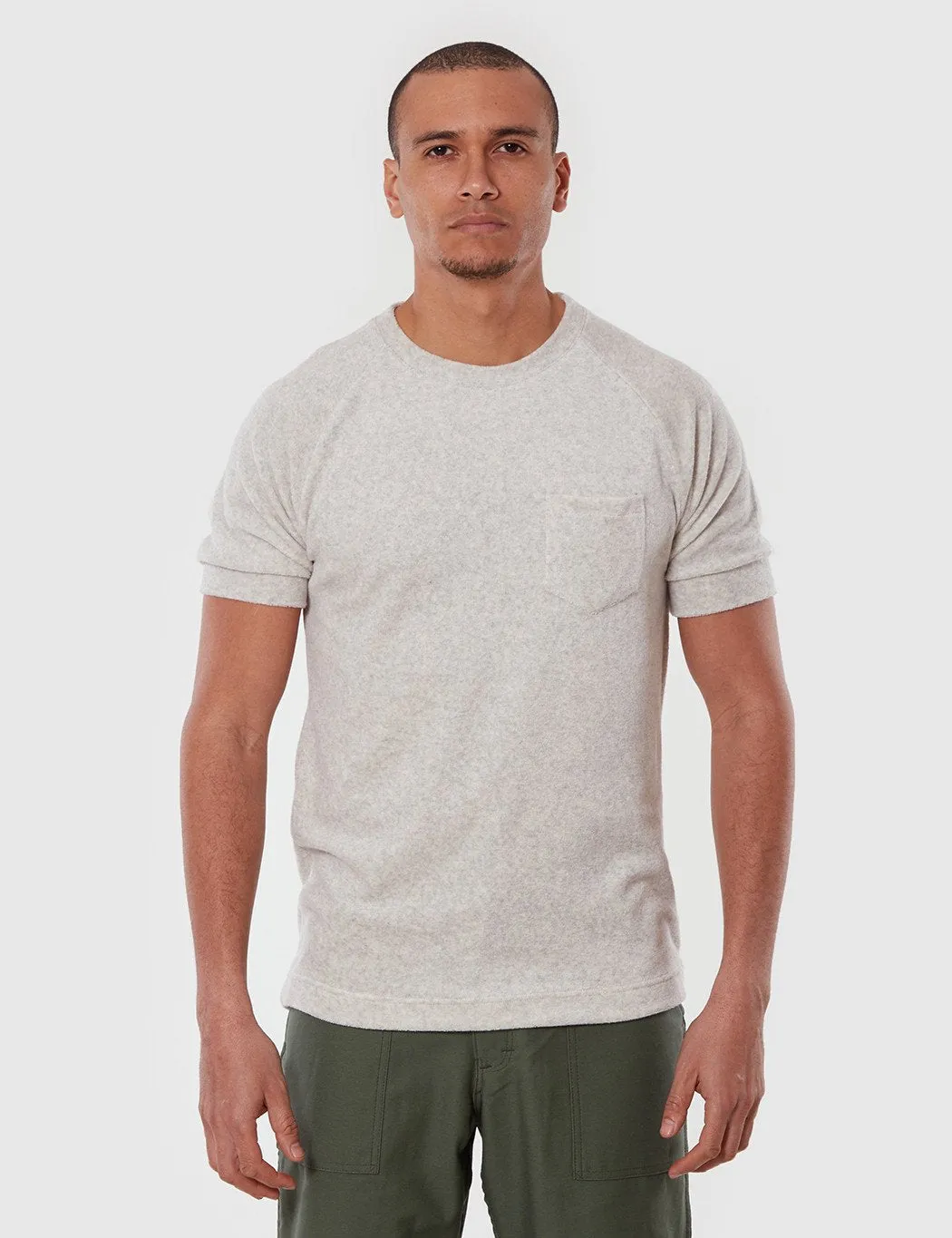 La Paz Ferrao Raglan Sleeve Toweling T-Shirt - Grey