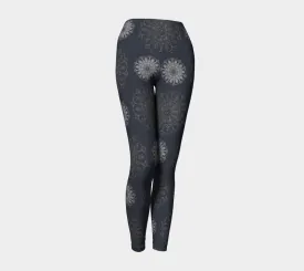 Mandala Gray Yoga Leggings