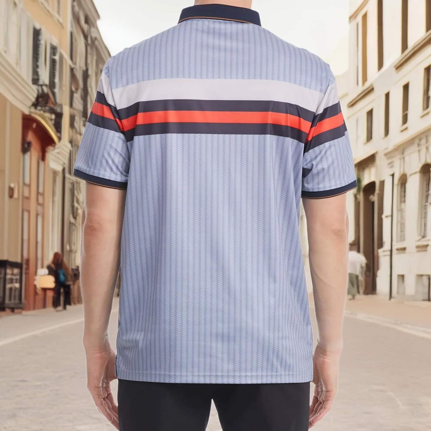 Mens Polo Shirts Short Sleeve Golf Shirt Moisture Wicking Dry Fit Casual Stylish Polo Shirt for Men