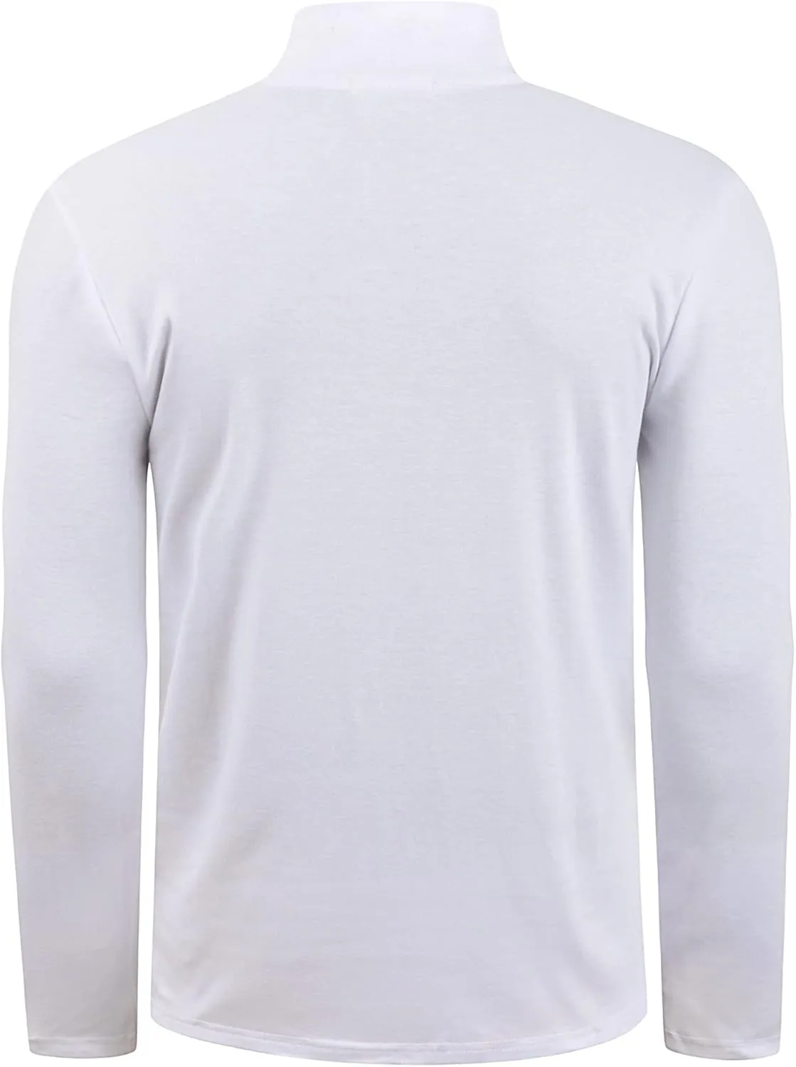 Mens Turtleneck Long Sleeve T Shirts Slim Fit Thermal Undershirt Lightweight Pullover