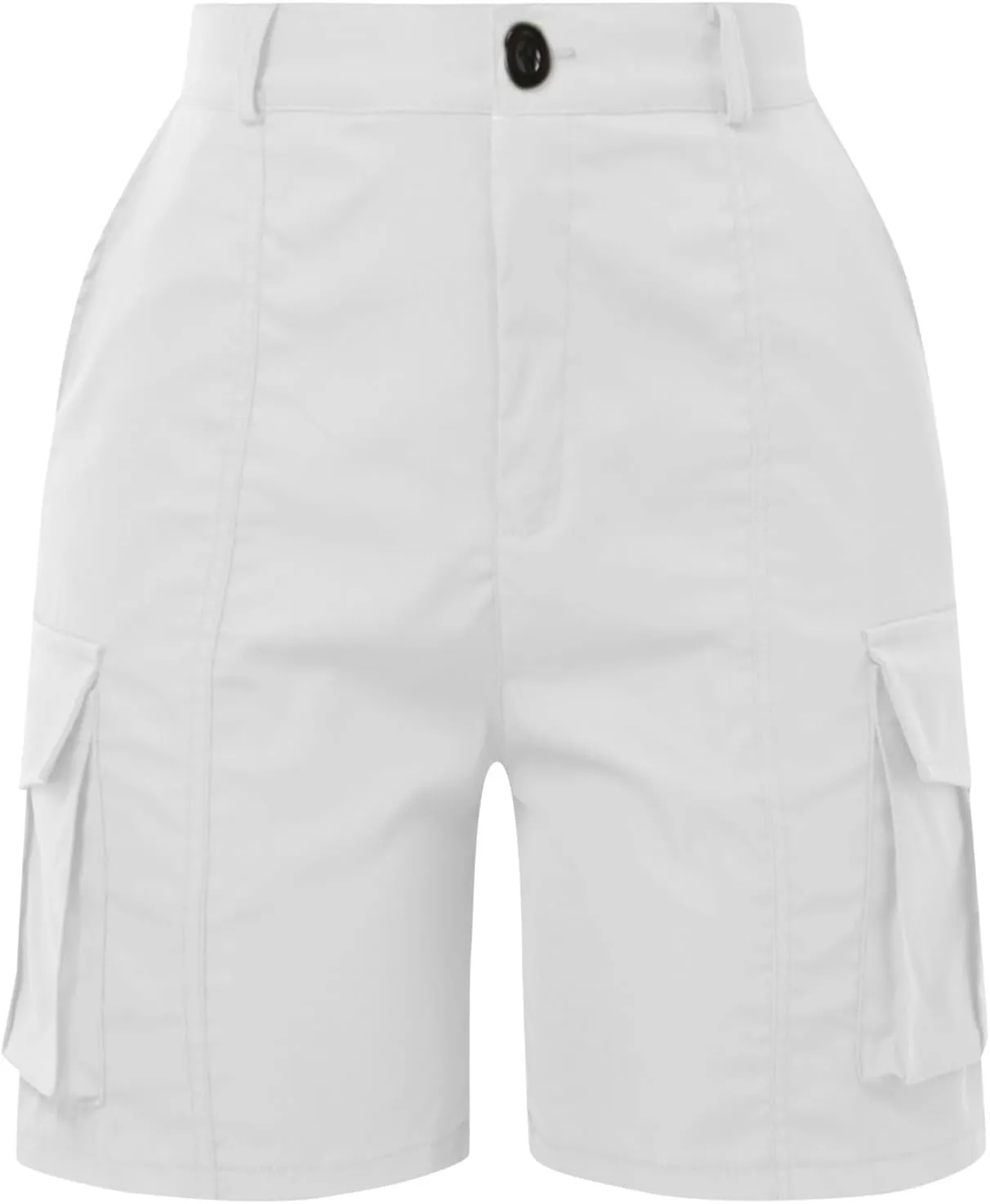 Women's Cargo Shorts High Waisted Hiking Bermuda Shorts Pull On Summer Short Pants Athletic Wear Workout Gym Clothes
