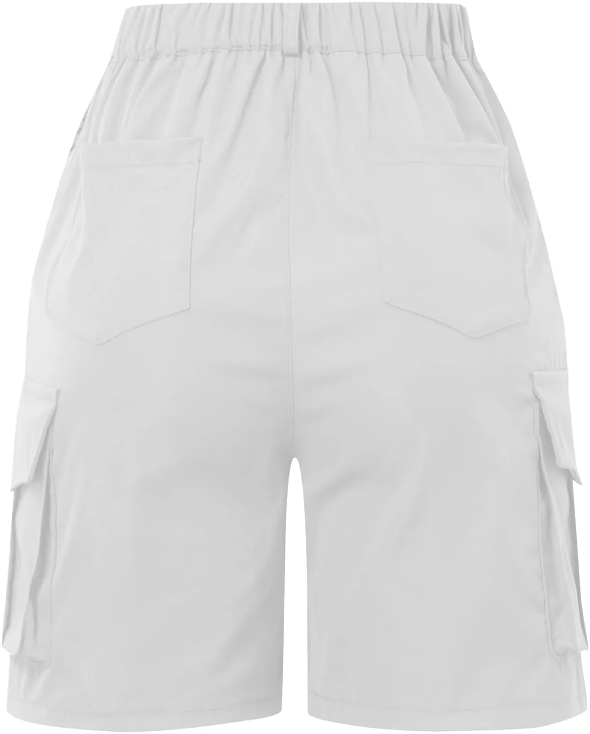 Women's Cargo Shorts High Waisted Hiking Bermuda Shorts Pull On Summer Short Pants Athletic Wear Workout Gym Clothes